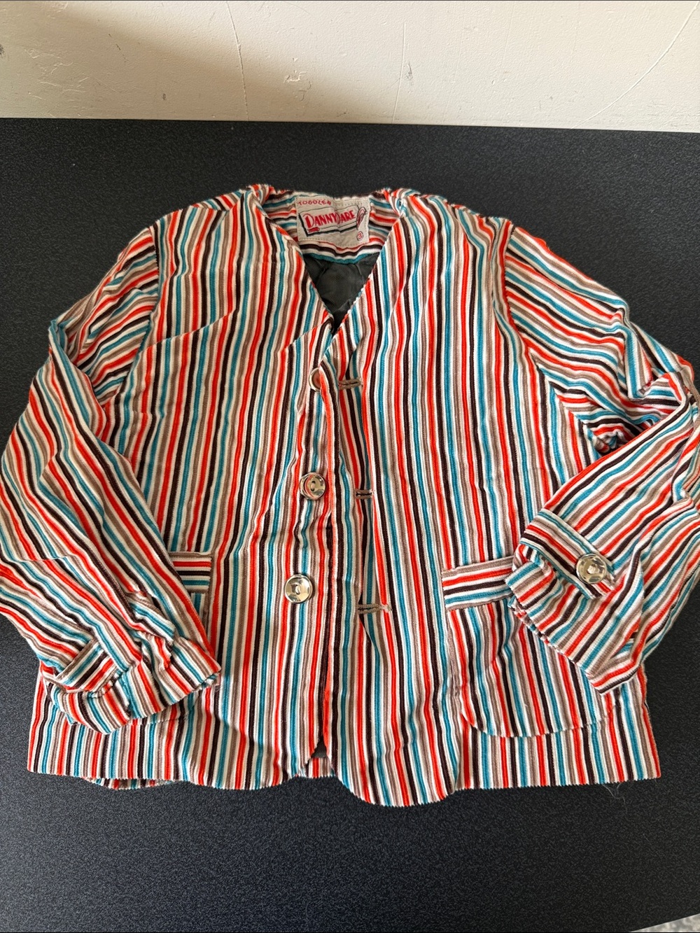 Kids' Striped Button Blazer - 1950’s